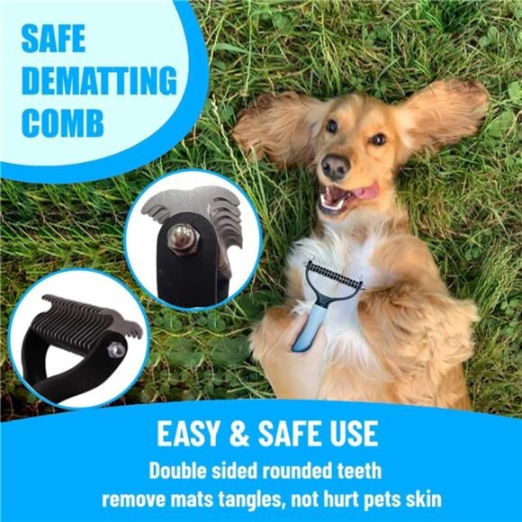 Dog Brush Dog Grooming Kit 5PCS -Dog Brushes for Grooming,Dog Brush for Shedding - Picture 4 of 7